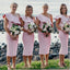 One Shoulder Pink Short Cheap Bridesmaid Dresses Online, WG674